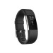 Fitbit Charge 2 Black Silver  Small Size - гривна с дисплей за следене на дневната и нощна активност на организма за iOS и Android (черен) 1