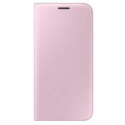 Samsung Flip Cover EF-WG930PPEGWW - оригинален кожен кейс за Samsung Galaxy S7 (розов)