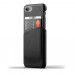 Mujjo Leather Wallet Case - кожен (естествена кожа) кейс с джоб за кредитна карта за iPhone 8, iPhone 7 (черен) 1