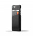 Mujjo Leather Wallet Case - кожен (естествена кожа) кейс с джоб за кредитна карта за iPhone 8, iPhone 7 (черен) 2