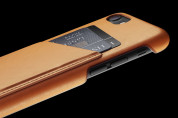 Mujjo Leather Wallet Case - кожен (естествена кожа) кейс с джоб за кредитна карта за iPhone 8, iPhone 7 (кафяв) 9