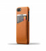Mujjo Leather Wallet Case - кожен (естествена кожа) кейс с джоб за кредитна карта за iPhone 8, iPhone 7 (кафяв) 3