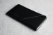 Mujjo Leather Wallet Sleeve - кожен (естествена кожа) калъф с джоб за кредитна карта за iPhone SE (2022), iPhone SE (2020), iPhone 8, iPhone 7 (черен) 14