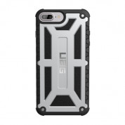 Urban Armor Gear Monarch Platinum - удароустойчив хибриден кейс за iPhone 8 Plus, iPhone 7 Plus (сребрист-черен) 1