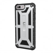 Urban Armor Gear Monarch Platinum - удароустойчив хибриден кейс за iPhone 8 Plus, iPhone 7 Plus (сребрист-черен) 2