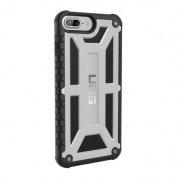 Urban Armor Gear Monarch Platinum - удароустойчив хибриден кейс за iPhone 8 Plus, iPhone 7 Plus (сребрист-черен)
