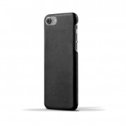Mujjo Leather Case - кожен (естествена кожа) кейс за iPhone 8, iPhone 7 (черен)