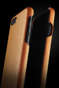 Mujjo Leather Case - кожен (естествена кожа) кейс за iPhone 8, iPhone 7 (кафяв) 10