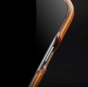 Mujjo Leather Case - кожен (естествена кожа) кейс за iPhone 8, iPhone 7 (кафяв) 5