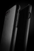Mujjo Leather Case - кожен (естествена кожа) кейс за iPhone 8 Plus, iPhone 7 Plus (черен) 11