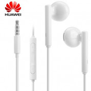Huawei Stereo Headset AM115 - оригинални слушалки с микрофон и управление на звука за Huawei мобилни устройства (бял) (bulk)