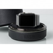 Sena Leather Travel Watch Case - кейс и поставка с възможност за зареждане за Apple Watch (черен) 2