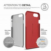 Elago S7 Slim Fit 2 Case + HD Clear Film - поликарбонатов кейс и HD покритие за iPhone 8, iPhone 7 (червен) 2
