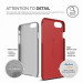 Elago S7 Slim Fit 2 Case + HD Clear Film - поликарбонатов кейс и HD покритие за iPhone 8, iPhone 7 (червен) 3