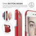 Elago S7 Slim Fit 2 Case + HD Clear Film - поликарбонатов кейс и HD покритие за iPhone 8, iPhone 7 (червен) 6