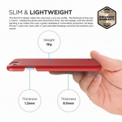 Elago S7 Slim Fit 2 Case + HD Clear Film - поликарбонатов кейс и HD покритие за iPhone 8, iPhone 7 (червен) 4