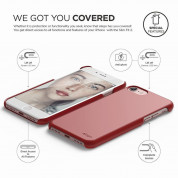 Elago S7 Slim Fit 2 Case Soft Feeling + HD Clear Film - case and screen film for iPhone 8, iPhone 7 (red) 1