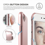 Elago S7 Slim Fit 2 Case + HD Clear Film - поликарбонатов кейс и HD покритие за iPhone 8, iPhone 7 (розово злато) 1