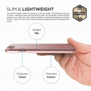 Elago S7 Slim Fit 2 Case + HD Clear Film - поликарбонатов кейс и HD покритие за iPhone 8, iPhone 7 (розово злато) 2
