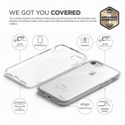 Elago S7 Cushion Case + HD Clear Film - силиконов калъф и HD покритие за iPhone 8, iPhone 7 (прозрачен) 5