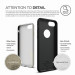 Elago S7 Slim Fit Soft Case + HD Clear Film - тънък силиконов калъф и HD покритие за iPhone 8, iPhone 7 (черен-мат) 6