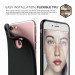 Elago S7 Slim Fit Soft Case + HD Clear Film - тънък силиконов калъф и HD покритие за iPhone 8, iPhone 7 (черен-мат) 5