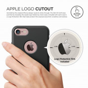 Elago S7 Slim Fit Soft Case + HD Clear Film - case and screen film for iPhone 8, iPhone 7 (black) 3