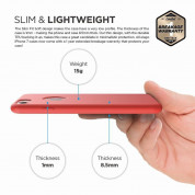 Elago S7 Slim Fit Soft Case + HD Clear Film - тънък силиконов калъф и HD покритие за iPhone 8, iPhone 7 (червен-мат) 4