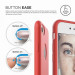 Elago S7 Slim Fit Soft Case + HD Clear Film - тънък силиконов калъф и HD покритие за iPhone 8, iPhone 7 (червен-мат) 2