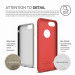 Elago S7 Slim Fit Soft Case + HD Clear Film - тънък силиконов калъф и HD покритие за iPhone 8, iPhone 7 (червен-мат) 3
