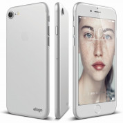 Elago Inner Core Case - тънък полипропиленов кейс (0.3 mm) и HD покритие за iPhone 8, iPhone 7 (бял)