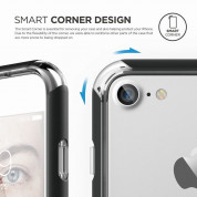 Elago Bumper Case - бъмпер и комплект защитни покрития за дисплея и задната част за iPhone 8, iPhone 7 (черен) 4