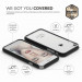 Elago Bumper Case - бъмпер и комплект защитни покрития за дисплея и задната част за iPhone 8, iPhone 7 (черен) 7