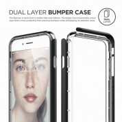Elago Bumper Case - бъмпер и комплект защитни покрития за дисплея и задната част за iPhone 8, iPhone 7 (черен) 1