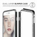 Elago Bumper Case - бъмпер и комплект защитни покрития за дисплея и задната част за iPhone 8, iPhone 7 (черен) 2