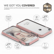 Elago Bumper Case - бъмпер и комплект защитни покрития за дисплея и задната част за iPhone 8, iPhone 7 (розов) 2