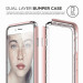 Elago Bumper Case - бъмпер и комплект защитни покрития за дисплея и задната част за iPhone 8, iPhone 7 (розов) 2