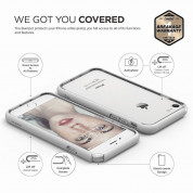 Elago Bumper Case - бъмпер и комплект защитни покрития за дисплея и задната част за iPhone 8, iPhone 7 (бял) 3