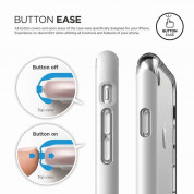 Elago Bumper Case - бъмпер и комплект защитни покрития за дисплея и задната част за iPhone 8, iPhone 7 (бял) 6