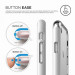 Elago Bumper Case - бъмпер и комплект защитни покрития за дисплея и задната част за iPhone 8, iPhone 7 (бял) 7
