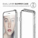 Elago Bumper Case - бъмпер и комплект защитни покрития за дисплея и задната част за iPhone 8, iPhone 7 (бял) 5