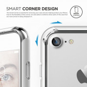 Elago Bumper Case - бъмпер и комплект защитни покрития за дисплея и задната част за iPhone 8, iPhone 7 (бял) 2
