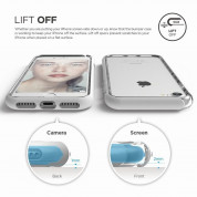 Elago Bumper Case - бъмпер и комплект защитни покрития за дисплея и задната част за iPhone 8, iPhone 7 (бял) 1