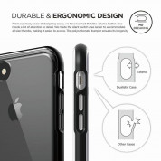 Elago Dualistic Case - хибриден кейс (поликарбонат + TPU) и HD покритие за iPhone 8, iPhone 7 (черен) 6