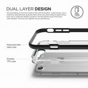Elago Dualistic Case - хибриден кейс (поликарбонат + TPU) и HD покритие за iPhone 8, iPhone 7 (черен) 3