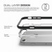 Elago Dualistic Case - хибриден кейс (поликарбонат + TPU) и HD покритие за iPhone 8, iPhone 7 (черен) 4