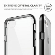 Elago Dualistic Case - хибриден кейс (поликарбонат + TPU) и HD покритие за iPhone 8, iPhone 7 (черен) 5