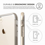 Elago Dualistic Case - хибриден кейс (поликарбонат + TPU) и HD покритие за iPhone 8, iPhone 7 (златист) 4