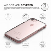 Elago Dualistic Case - хибриден кейс (поликарбонат + TPU) и HD покритие за iPhone 8, iPhone 7 (розово злато) 6