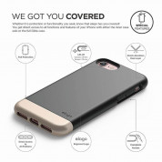 Elago S7 Glide Case + HD Clear Film - case and screen film for iPhone 8, iPhone 7 (black-gold) 5